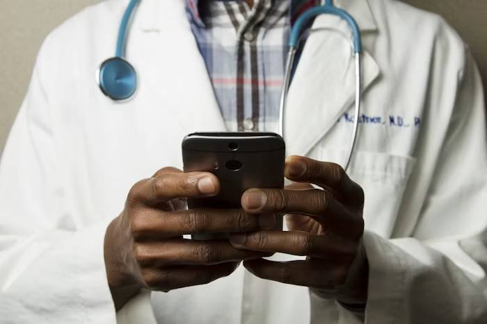 Doctor consulting patient